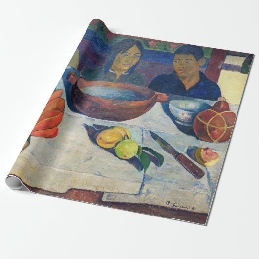 Paul Gauguin – 食事/バナナ ラッピングペーパー (アンロールド)