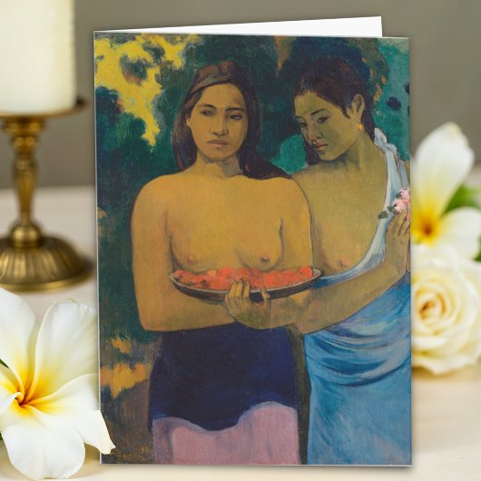 Paul Gauguin, Artによる2人のTahitian Women カード