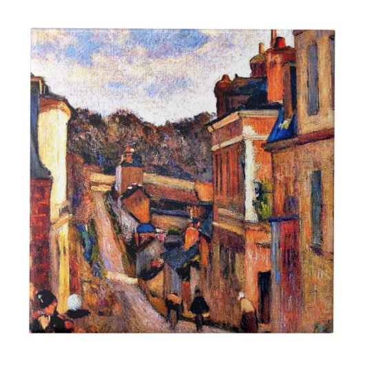 Paul Gauguin art: Rue Jouvenet, Rouen タイル (正面)