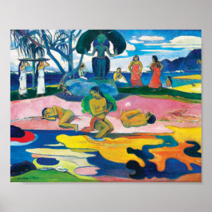 Paul Gauguin Day of the God (Mahana no atua) Art ポスター
