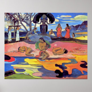 Paul Gauguin - Day of the Gods - Fine Art Painting ポスター