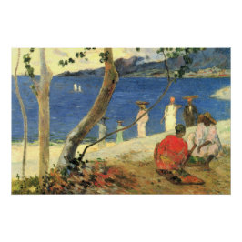 Paul Gauguin Fruit carriers at Turin CoveまたはSeas ポスター