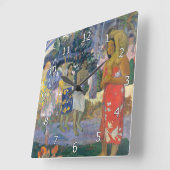 Paul Gauguin - Hail Mary / Ia Orana Maria スクエア壁時計 (傾斜)