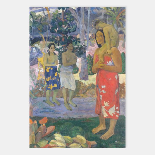 Paul Gauguin - Hail Mary / Ia Orana Maria ラッピングペーパーシート