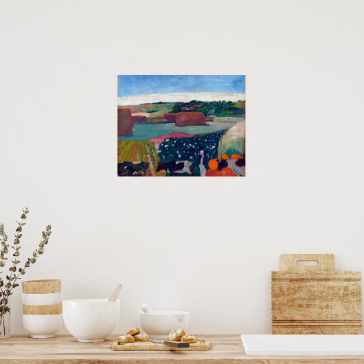 Paul Gauguin Haystacks in Brittany ポスター (キッチン)