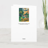Paul Gauguin - Landscape with Peacocks / Matamoe カード (裏面)