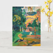 Paul Gauguin - Landscape with Peacocks / Matamoe カード (黄色い花)