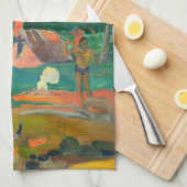 Paul Gauguin - Landscape with Peacocks / Matamoe キッチンタオル (四つ折り)