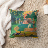 Paul Gauguin - Landscape with Peacocks / Matamoe クッション (ブランケット)