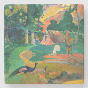 Paul Gauguin - Landscape with Peacocks / Matamoe ストーンコースター