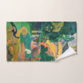 Paul Gauguin - Landscape with Peacocks / Matamoe バスタオルセット (ハンドタオル)