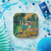 Paul Gauguin - Landscape with Peacocks / Matamoe ペーパープレート (パーティー)