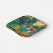 Paul Gauguin - Landscape with Peacocks / Matamoe ペーパープレート (傾斜あり)