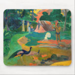 Paul Gauguin - Landscape with Peacocks / Matamoe マウスパッド<br><div class="desc">Landscape with Peacocks / Matamoe / Death - Paul Gauguin,  canvas,  1892</div>
