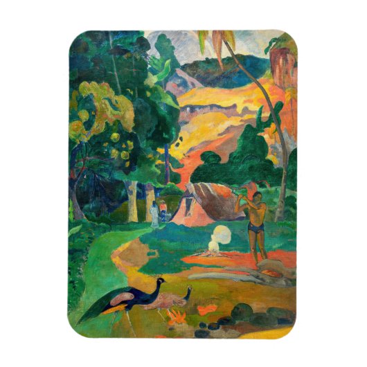 Paul Gauguin - Landscape with Peacocks / Matamoe マグネット (縦)