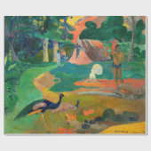 Paul Gauguin - Landscape with Peacocks / Matamoe ラッピングペーパー (フラット)