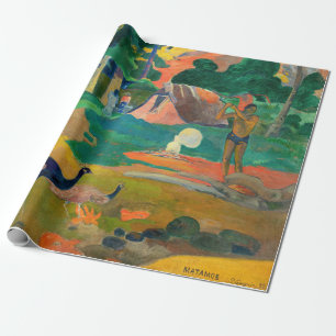 Paul Gauguin - Landscape with Peacocks / Matamoe ラッピングペーパー