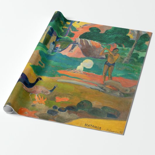 Paul Gauguin - Landscape with Peacocks / Matamoe ラッピングペーパー (アンロールド)