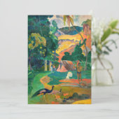Paul Gauguin - Landscape with Peacocks / Matamoe 招待状 (スタンド正面)
