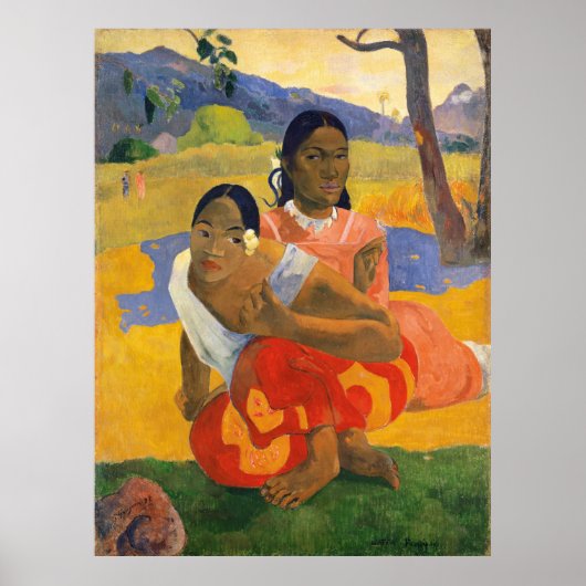 PAUL GAUGUIN - Nafea faa ipoipo 1892 ポスター (正面)