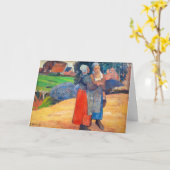 Paul Gauguin - Paysannes Bretones カード (黄色い花)