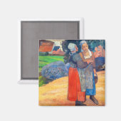 Paul Gauguin - Paysannes Bretones マグネット (正面/裏面)