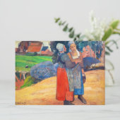 Paul Gauguin - Paysannes Bretones 招待状 (スタンド正面)