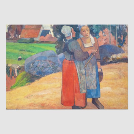 Paul Gauguin - Paysannes Bretones 薄葉紙 (正面)