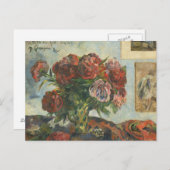Paul Gauguin - Still Life with Peonies ポストカード (正面/裏面)