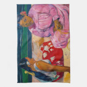Paul Gauguin - Tahitian Women on theビーチ キッチンタオル (縦)