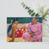 Paul Gauguin - Tahitian Women on theビーチ サンキューカード (スタンド正面)