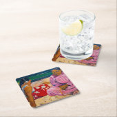 Paul Gauguin - Tahitian Women on theビーチ スクエアペーパーコースター (インサイチュ)