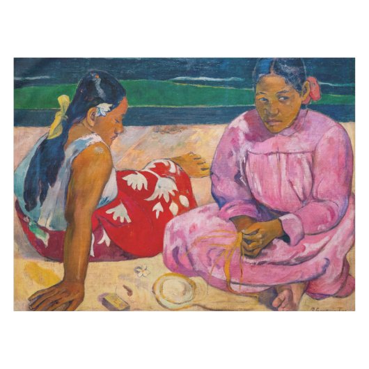 Paul Gauguin - Tahitian Women on theビーチ テーブルクロス (正面(横))