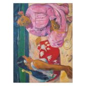 Paul Gauguin - Tahitian Women on theビーチ テーブルクロス (正面)