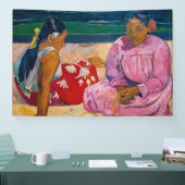 Paul Gauguin - Tahitian Women on theビーチ 横断幕 (トレードショー)