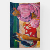 Paul Gauguin - Tahitian Women on theビーチ 横断幕 (縦)