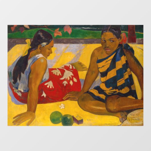 Paul Gauguin - Tahitian Women / Parau Api ウィンドウサイン (シート)
