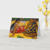 Paul Gauguin - Tahitian Women / Parau Api カード (黄色い花)