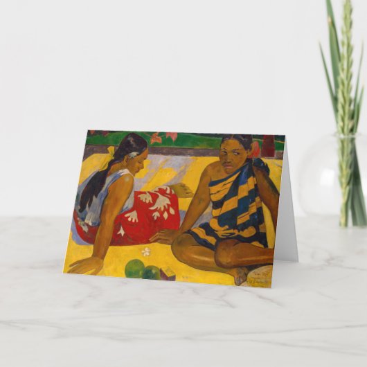 Paul Gauguin - Tahitian Women / Parau Api カード (正面)