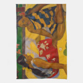 Paul Gauguin - Tahitian Women / Parau Api キッチンタオル (縦)