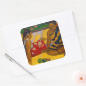 Paul Gauguin - Tahitian Women / Parau Api スクエアシール (封筒)