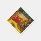 Paul Gauguin - Tahitian Women / Parau Api スタンダードカクテルナプキン (角)