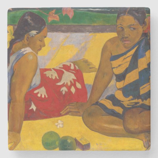 Paul Gauguin - Tahitian Women / Parau Api ストーンコースター (正面)