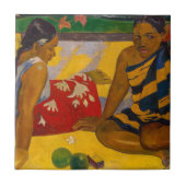 Paul Gauguin - Tahitian Women / Parau Api タイル (正面)