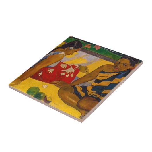 Paul Gauguin - Tahitian Women / Parau Api タイル (側面)