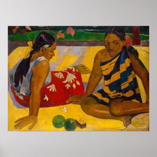Paul Gauguin - Tahitian Women / Parau Api ポスター (正面)