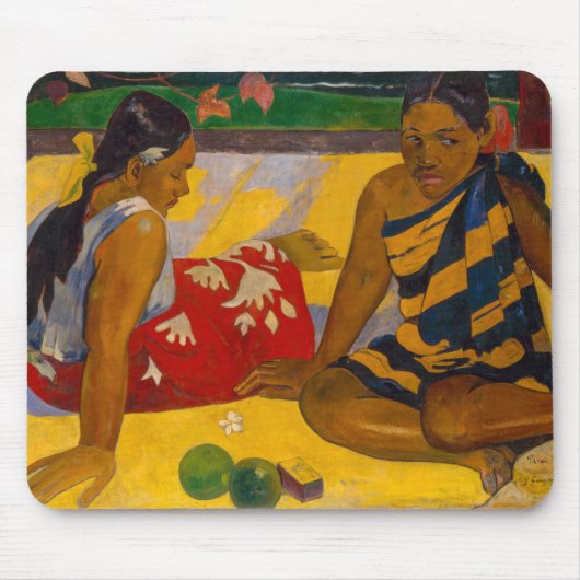 Paul Gauguin - Tahitian Women / Parau Api マウスパッド (正面)