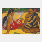 Paul Gauguin - Tahitian Women / Parau Api ラッピングペーパーシート (正面2)