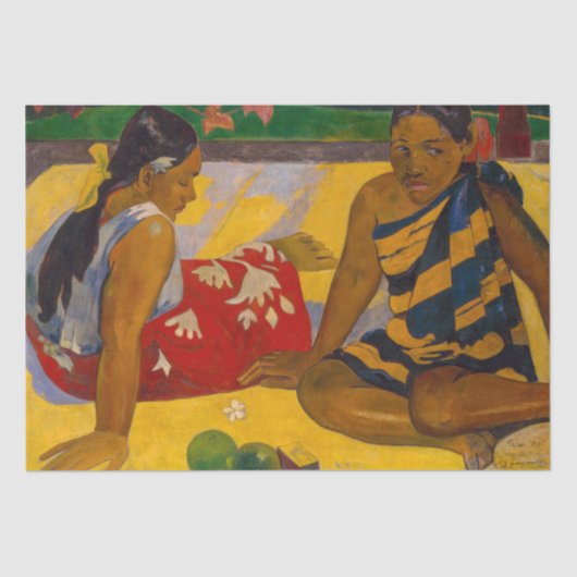 Paul Gauguin - Tahitian Women / Parau Api 薄葉紙 (正面)
