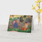 Paul Gauguin - The Conversation /レパラオ カード (黄色い花)